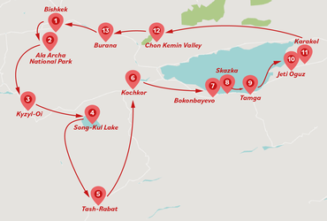13 Days Fly-Drive Kyrgyzstan