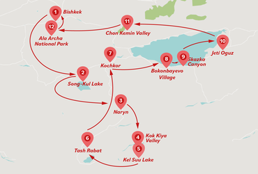 10 Days Kyrgyzstan Lakes & Nomadic Trails