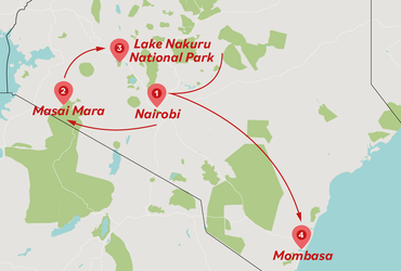 10 Days Kenya Big 5 Safari & Mombasa Beach Vacation